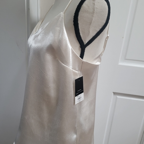 Sexy, Soft & Shimmery Satin Ivory Cami by Nine West Small - Picture 3 of 11